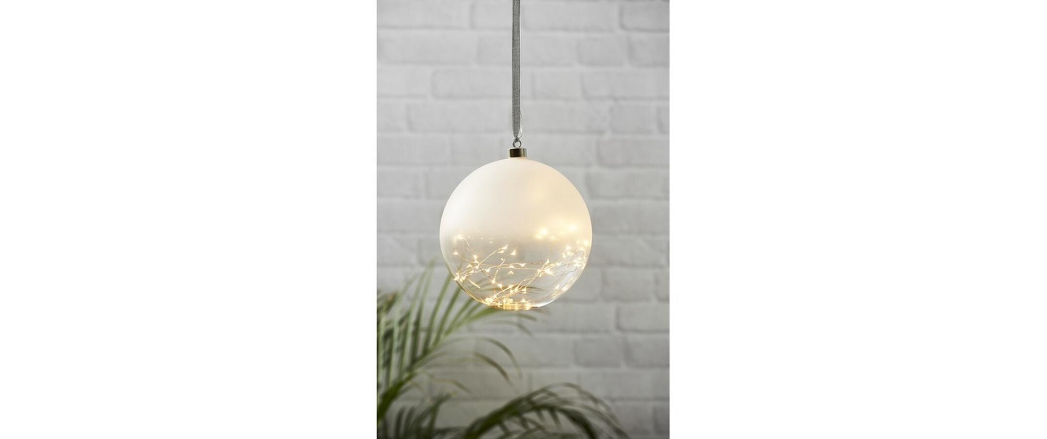 Weihnachtskugel Glow, 50 LED, 20 cm, indoorWeihnachtskugel mit Beleuchtung