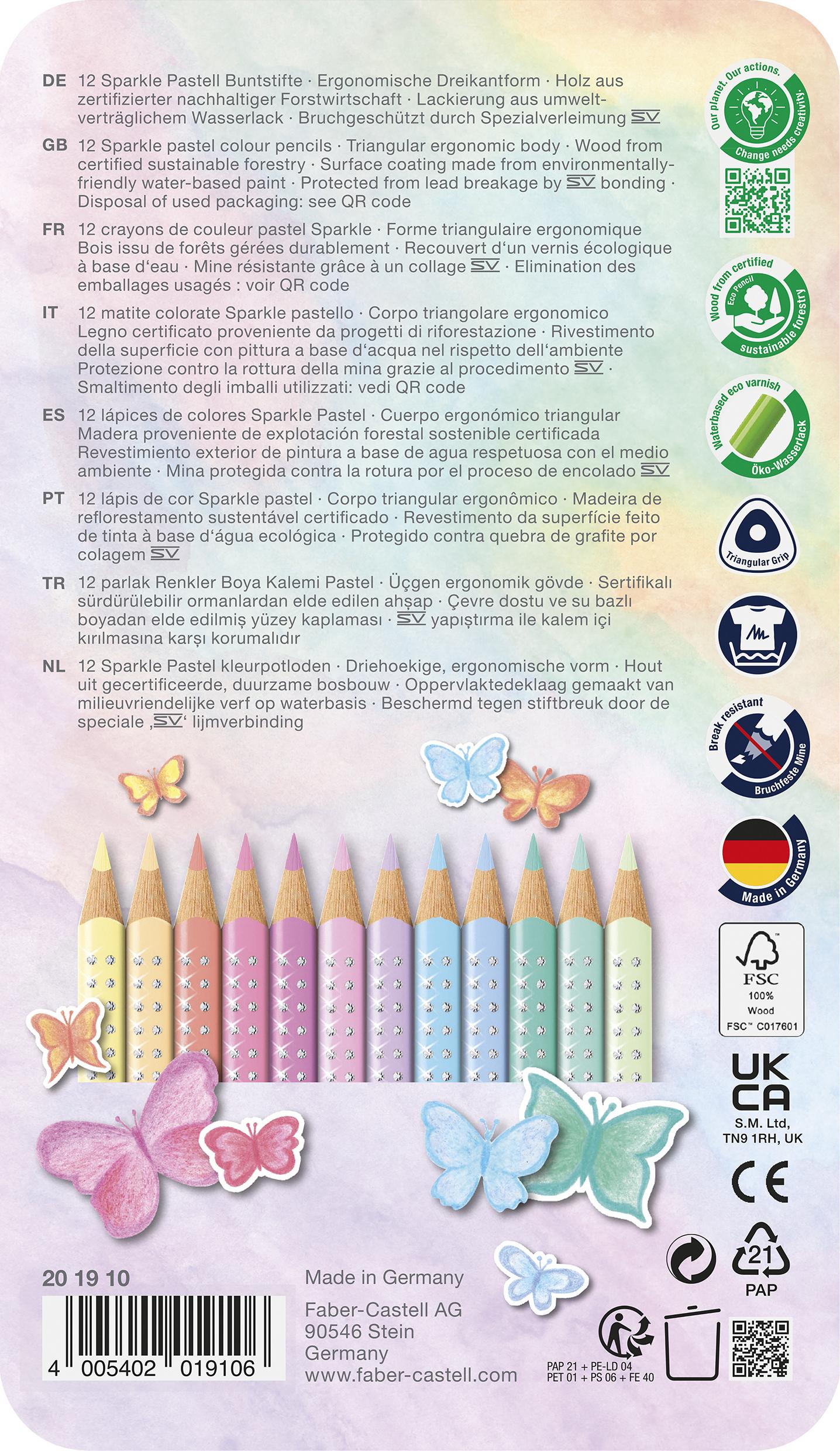 Faber-Castell - Pencil Sparkle tin (12 pcs) (201910)