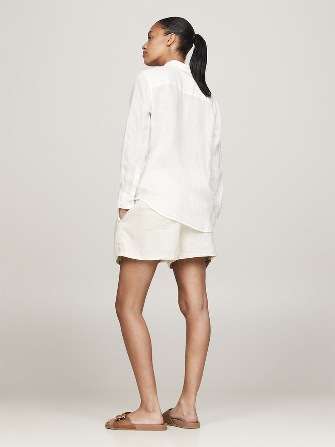Tommy Hilfiger LINEN RELAXED SHIRT LS Ybl
