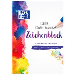 Bloc à dessin, format A4, uni, 120 g/m2