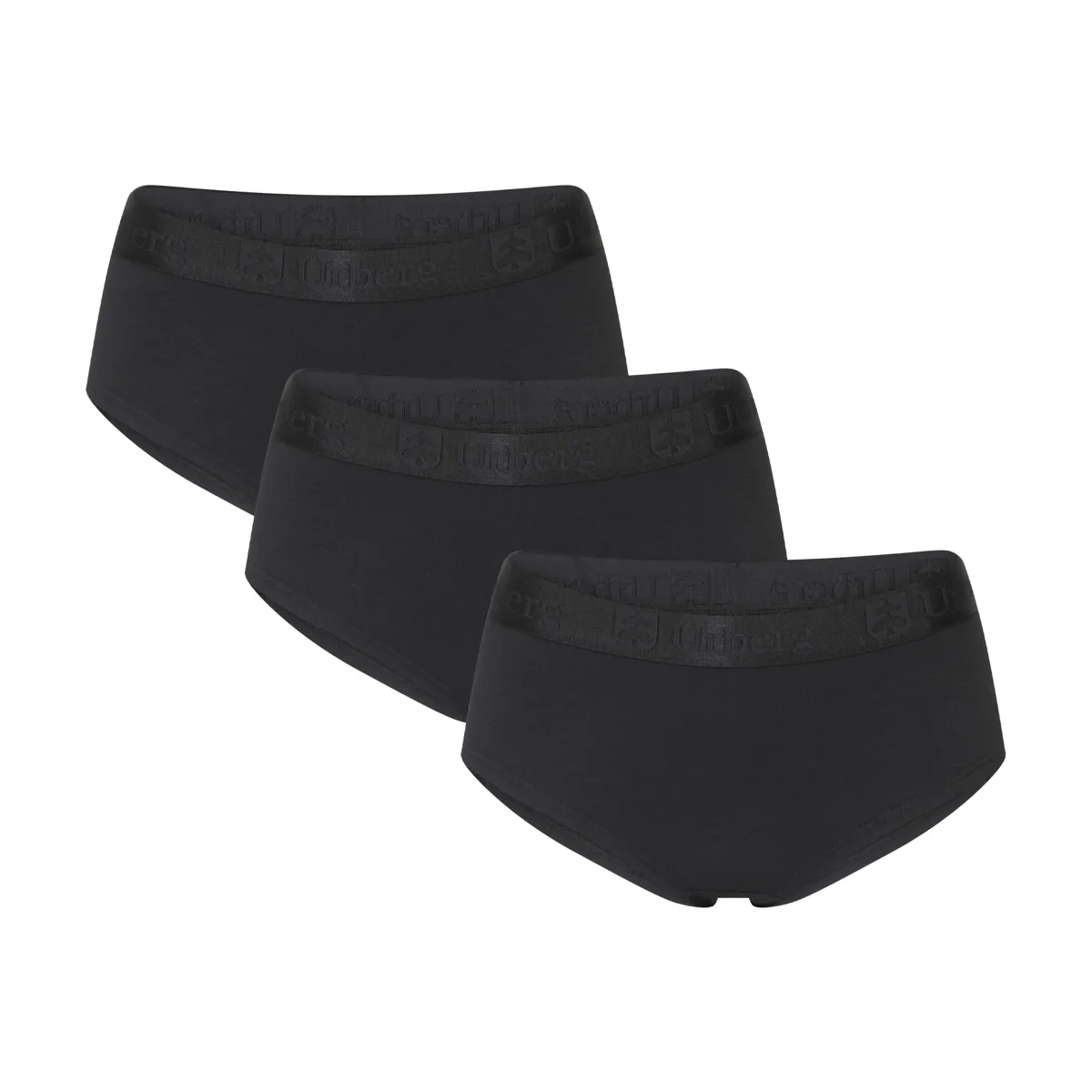 Urberg Bamboo Hipsters 3-Pack Wmn Black Beauty