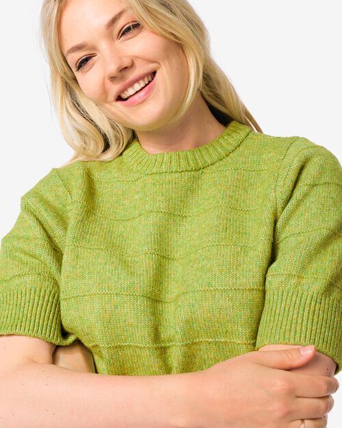 haut en tricot femme  vert