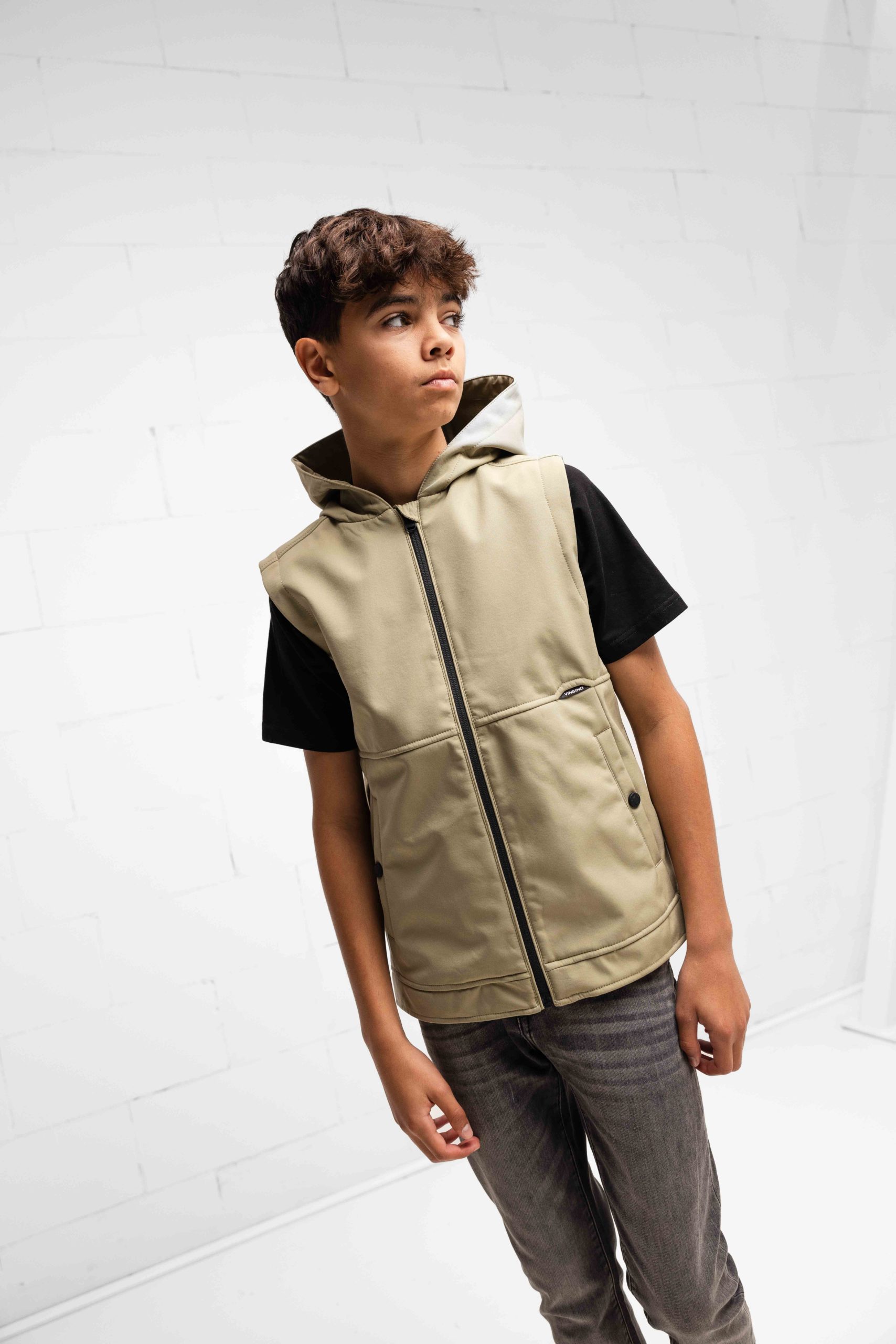 Vingino Tjez Bodywarmer Kids Groen