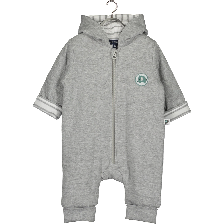 BLUE SEVEN Sweatoverall Mittelgrau