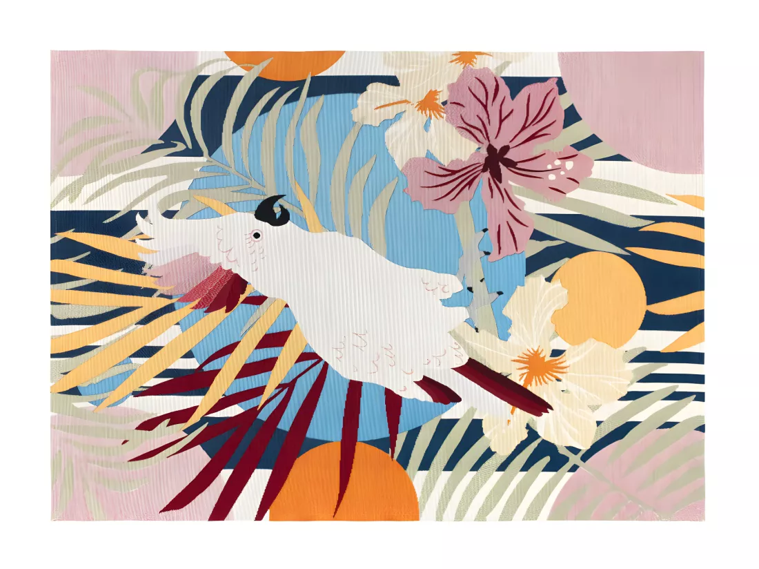 Tapis intérieur ou extérieur ethnique - 150 x 200 cm - Multicolore - PERROCO