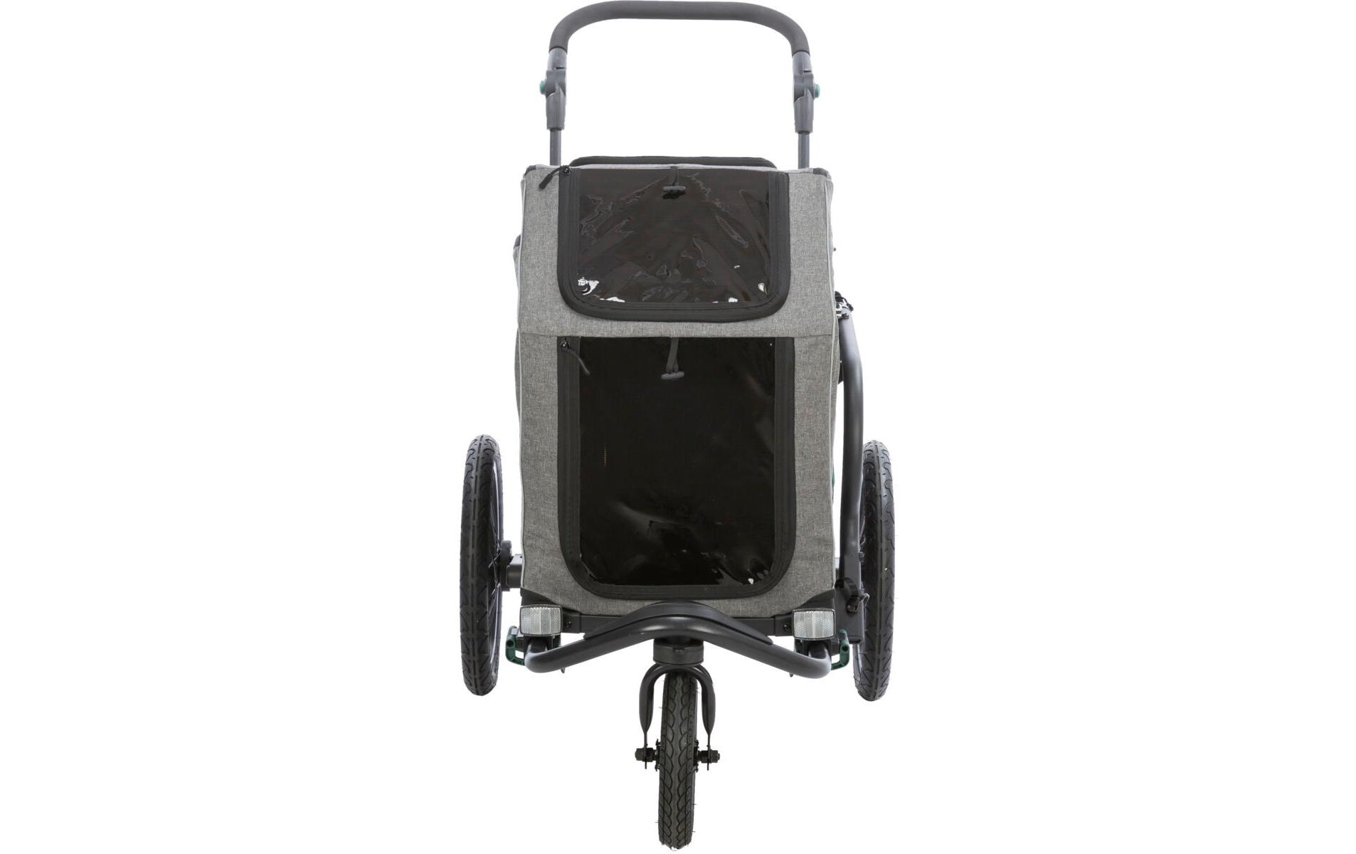 TRIXIE Fahrradhundeanhänger »S, 64×92×80/130 cm, Grau/Salbei«