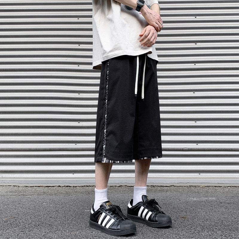 emeisa - Mid Rise Plain Capri Pants