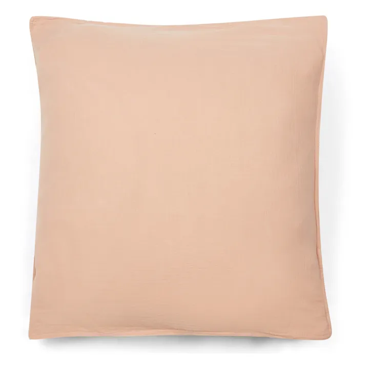 Haomy Taie d'oreiller Dili en voile de coton | Beige rosé