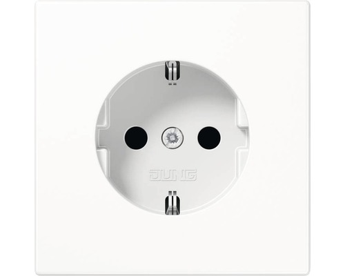 Jung LS 1520 KI WW stopcontact met verhoogde aanraakbeveiliging alpinewit LS990/LS uitvoering