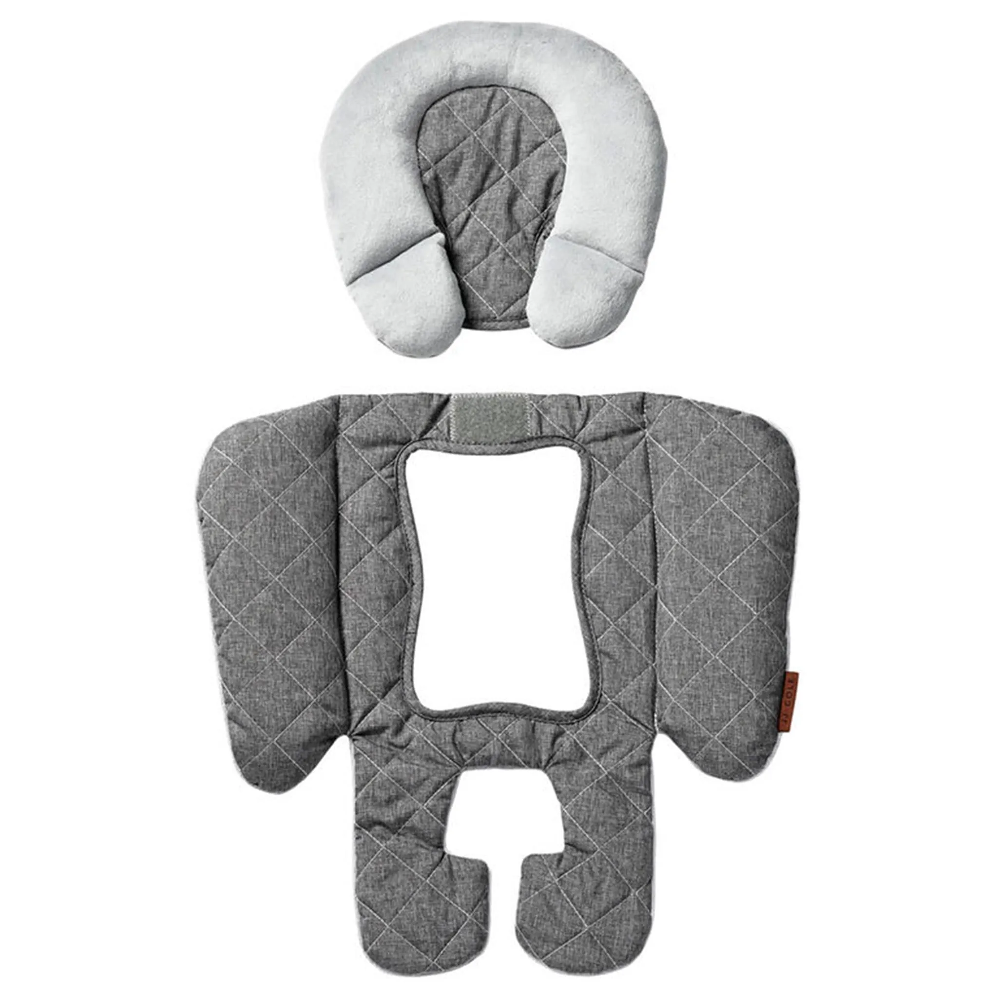 JJ Cole Coussin Support Réversible pour Siège d'Auto - Gris