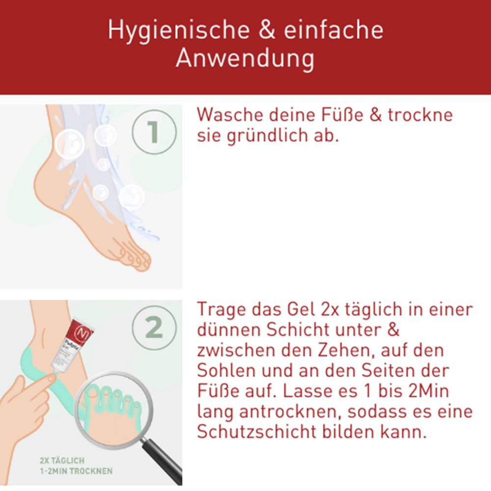 N1 Fußpilz Gel – Lindert Jucken & Reizungen