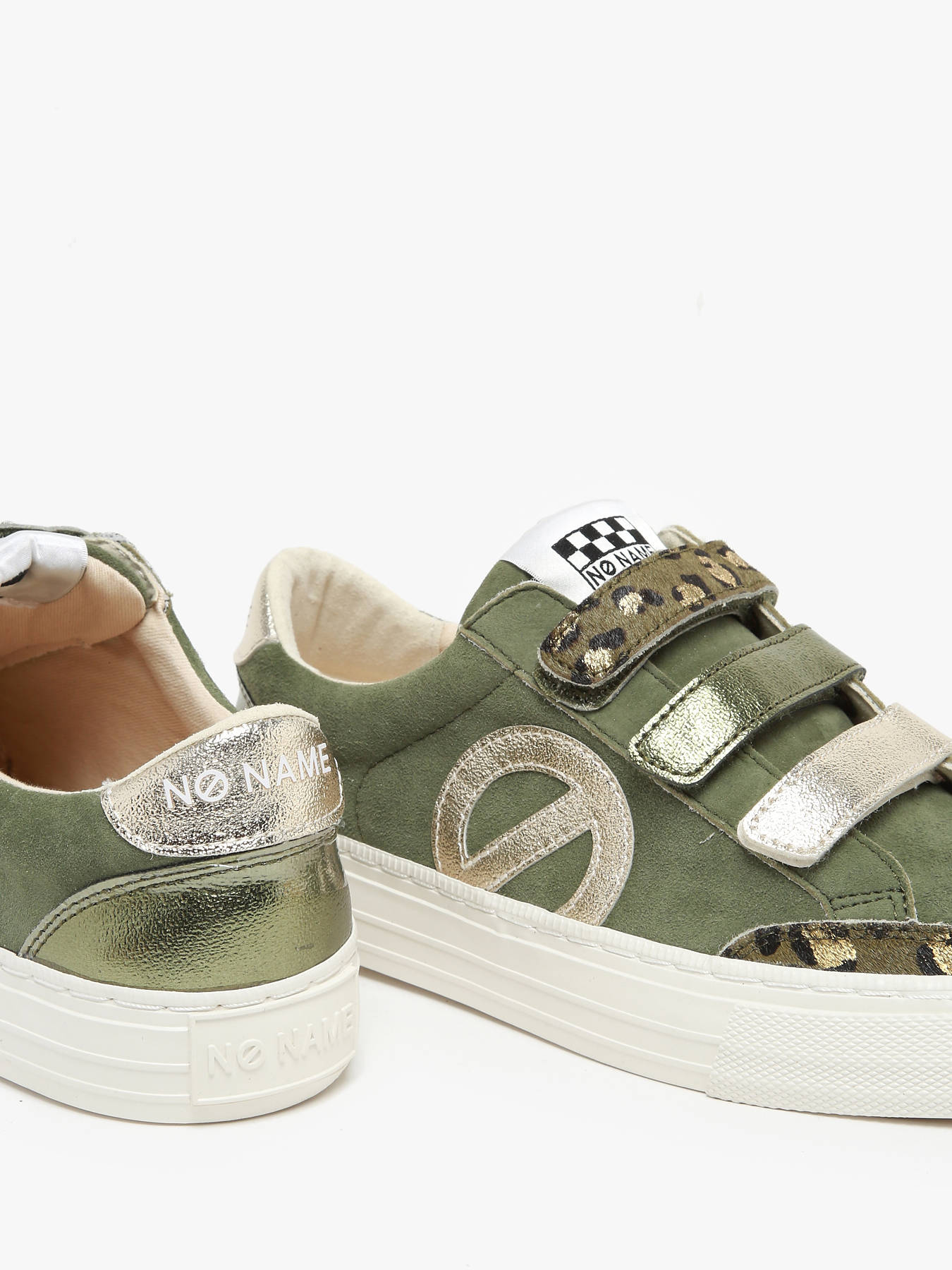 Sneakers velcro Strike en cuir NO NAME