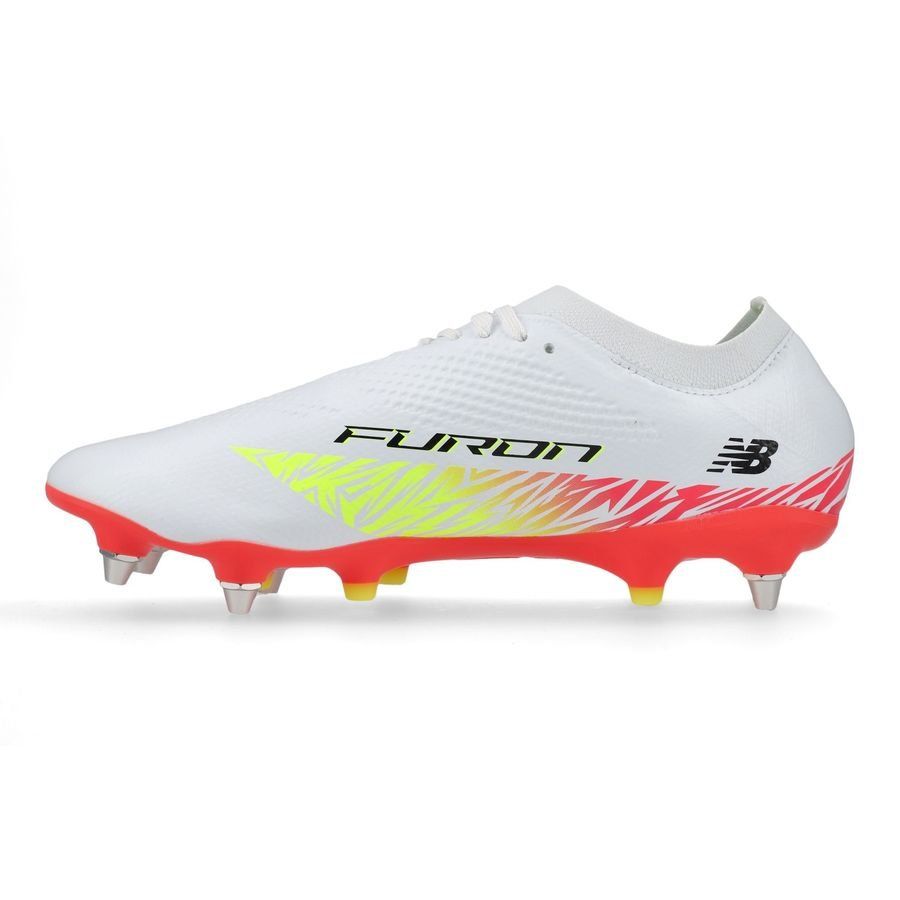 New Balance Furon V8 Pro SG Flash Point - Blanc/Rouge/Argenté