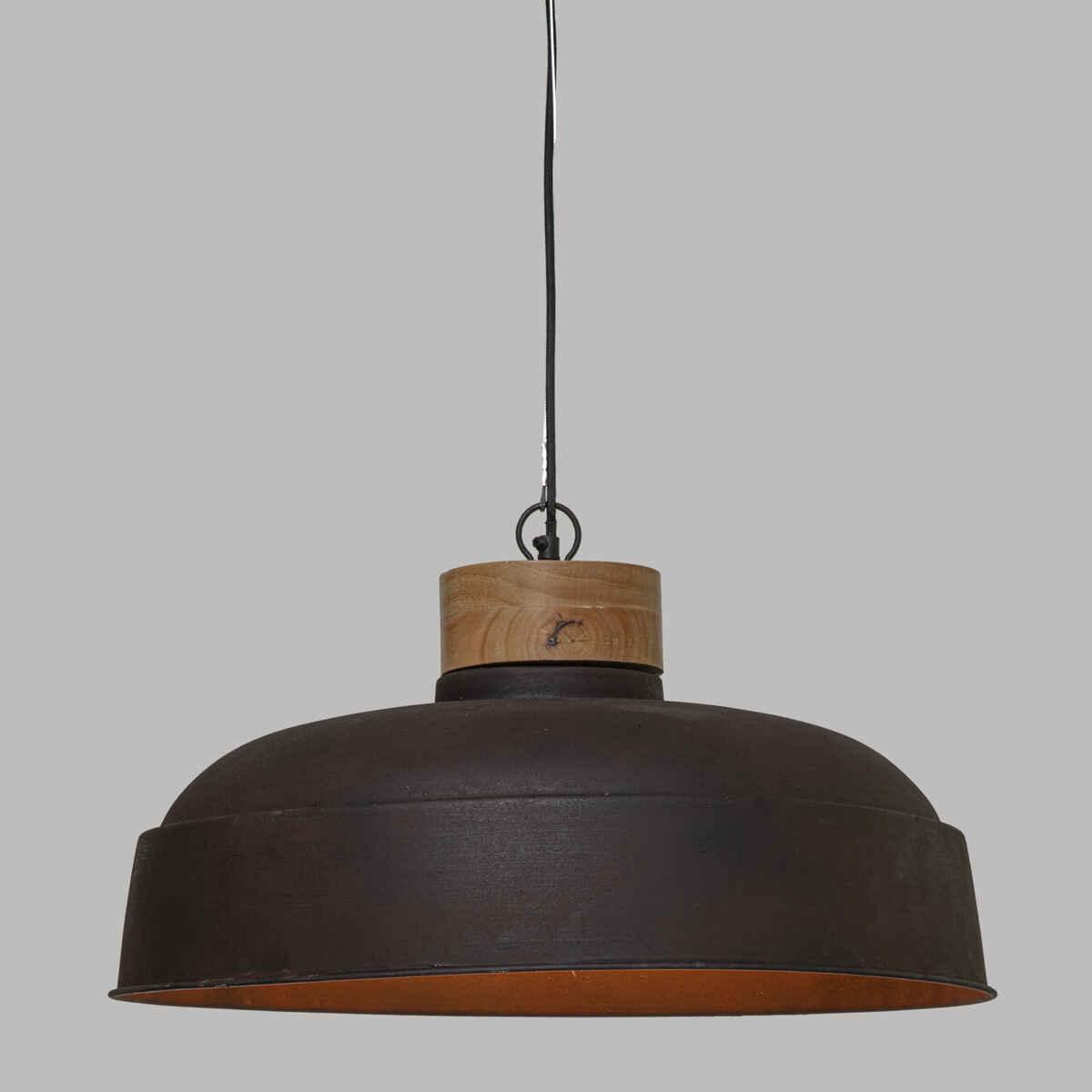 SUSPENSION METAL BOIS PRAO GRIS D.57CM