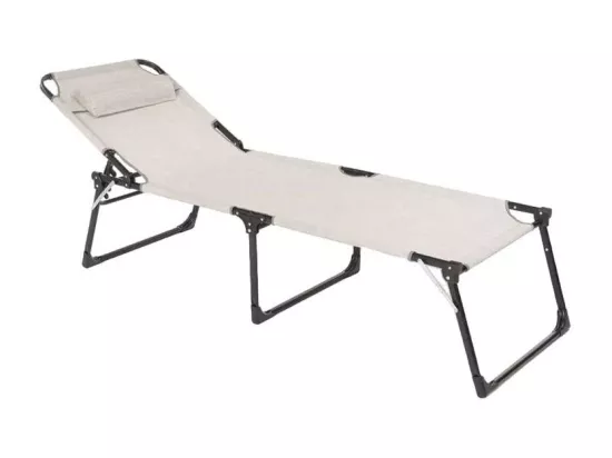 Bain de soleil pliant en aluminium transat de plage PINNACLE