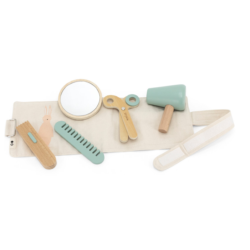 Ceinture de coiffeur en bois