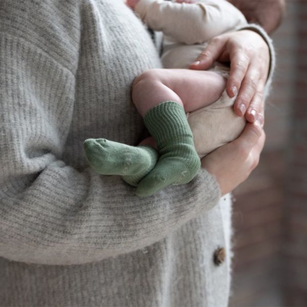 KipKep Blijf Sokken Newborn - Off White