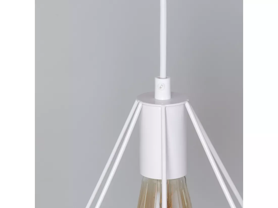 Suspension Métal Sardo 3 Spots Blanc