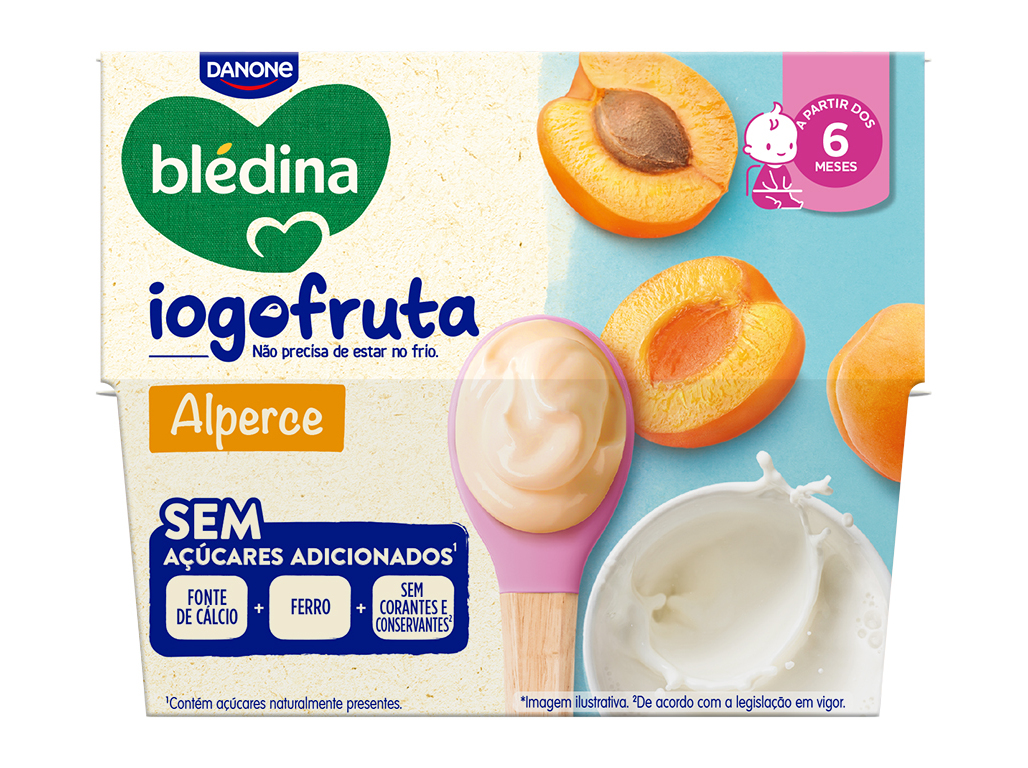 SOBREMESA LÁCTEA BLEDINA IOGOFRUTA ALPERCE 4X95G