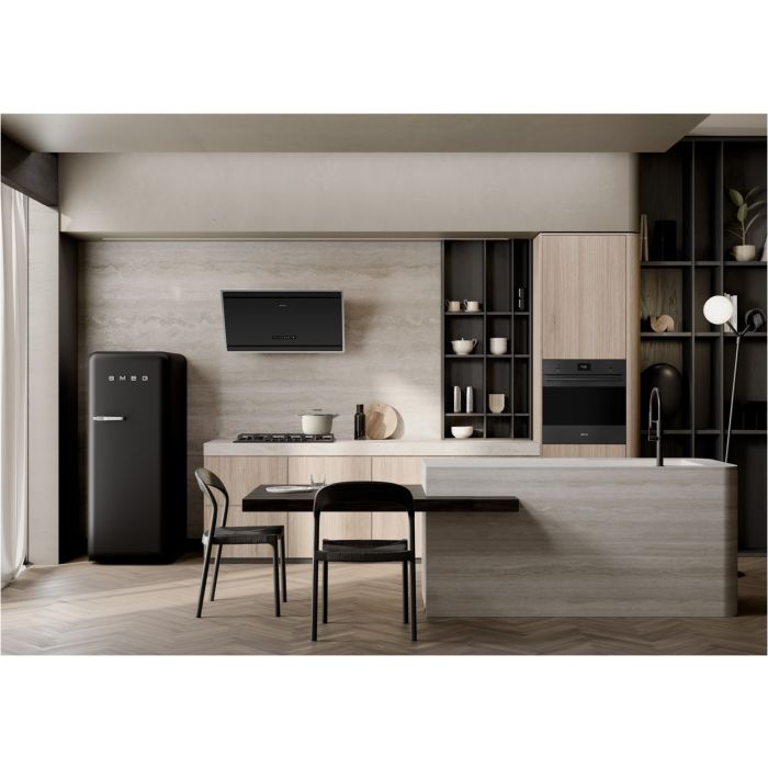 SMEG Kühlschrank 50's Style FAB28RDBLM5 Schwarz Matt