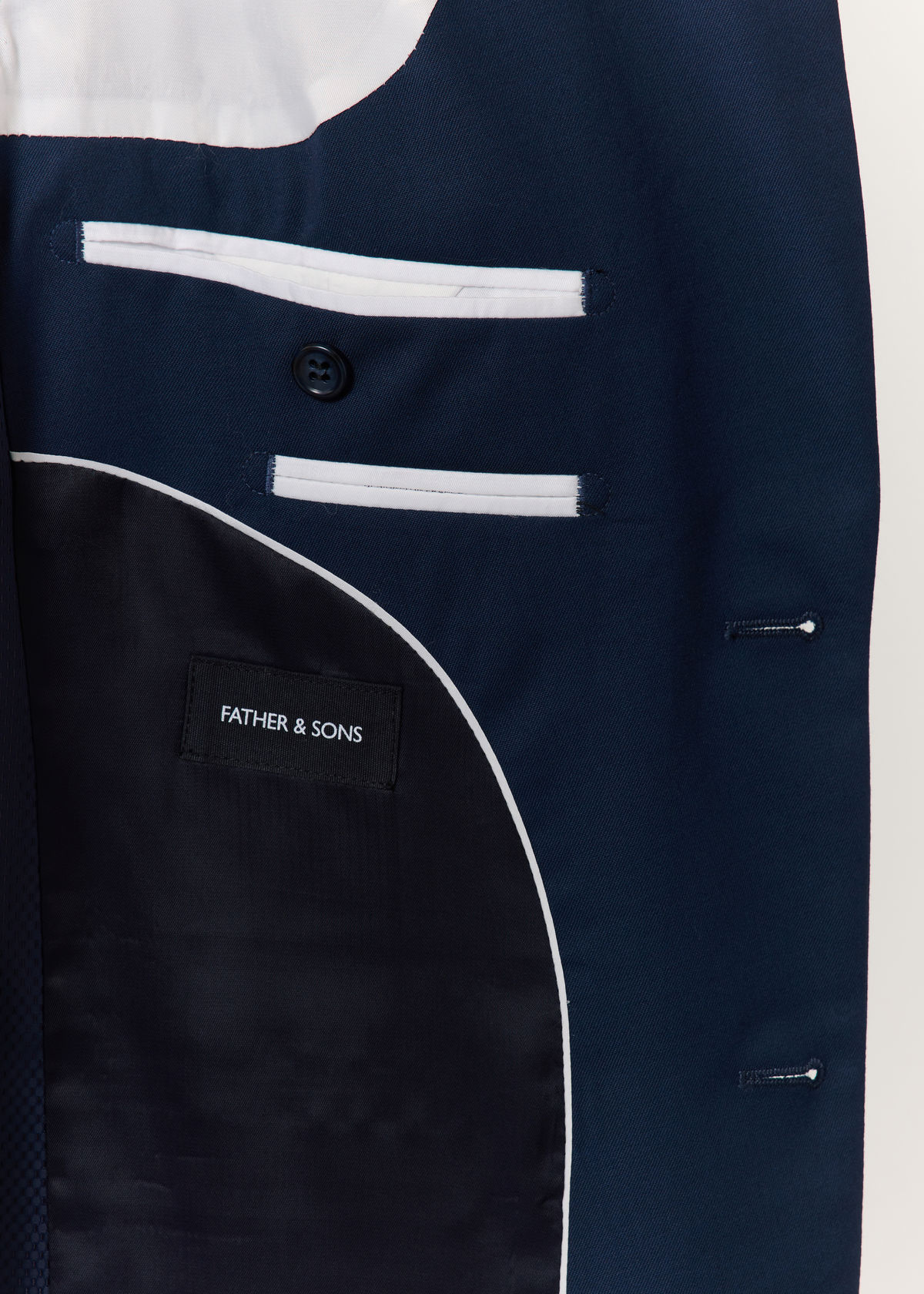 Costume 2 pièces Slim en laine stretch unie bleu prusse