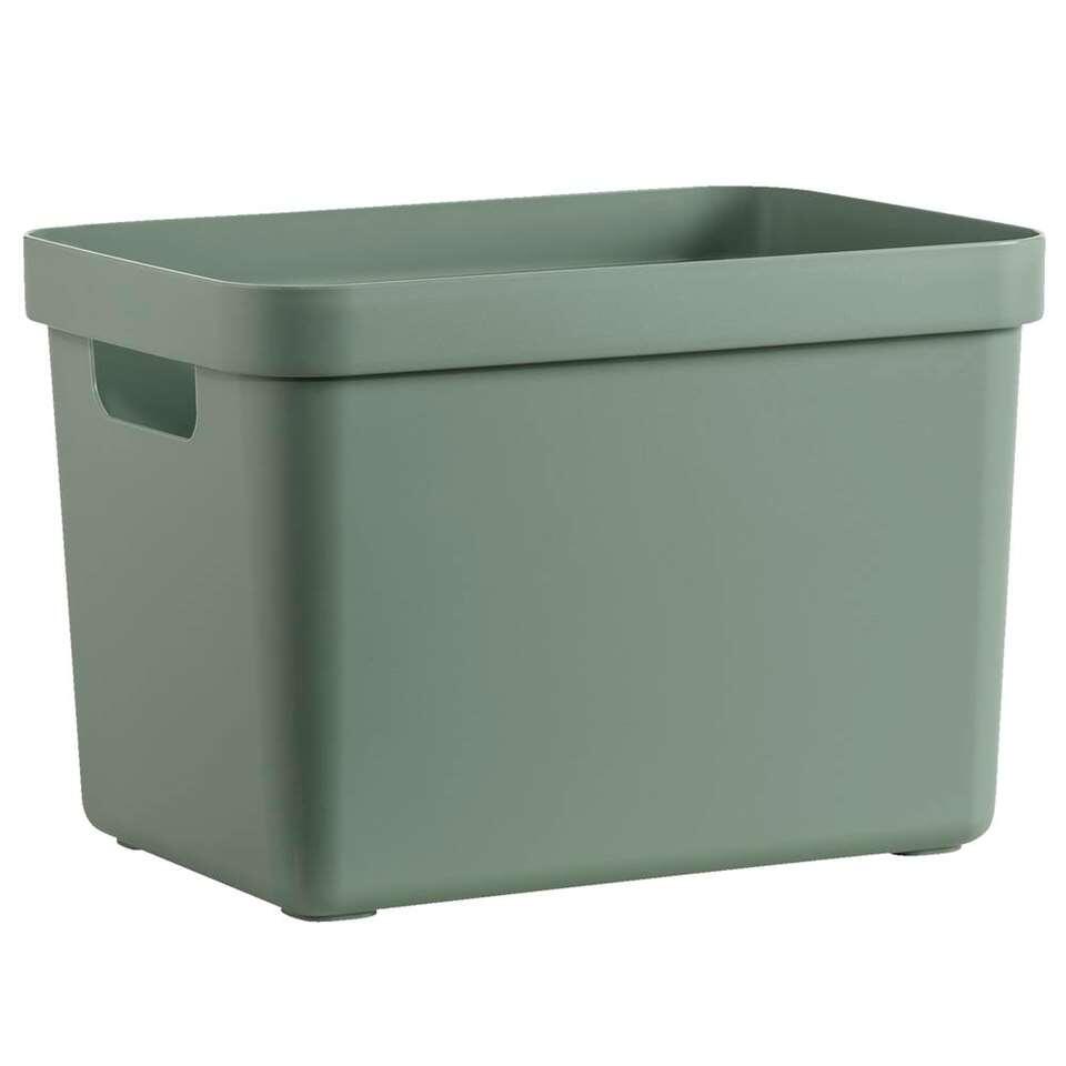 Sigma home box 18 liter - donkergroen - 35,2x25,3x24,3 cm