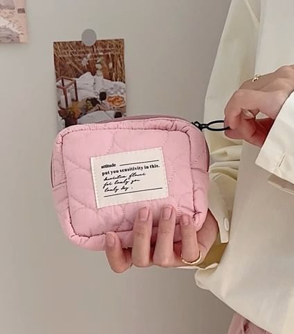 Bitabis - Sanitair zakje met letters en appliqué