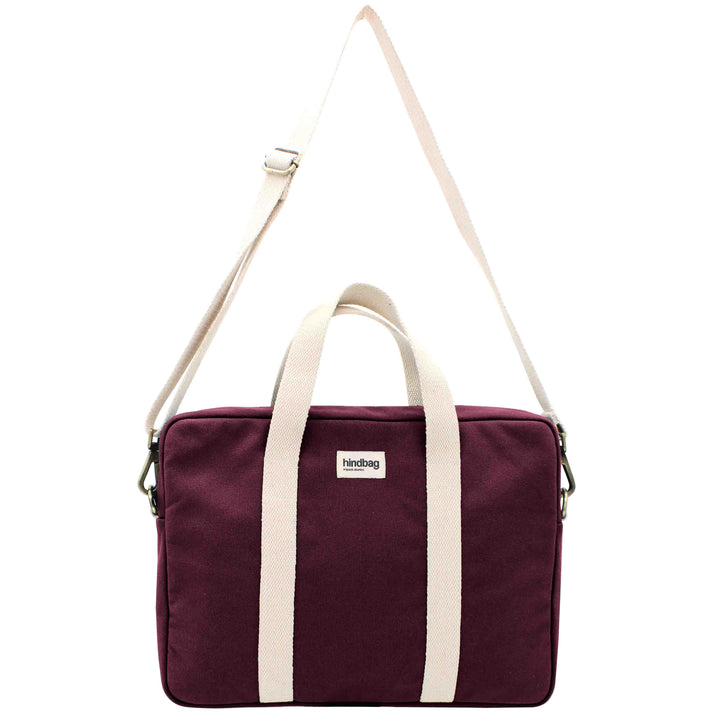 Sac ordinateur Pierre Prune