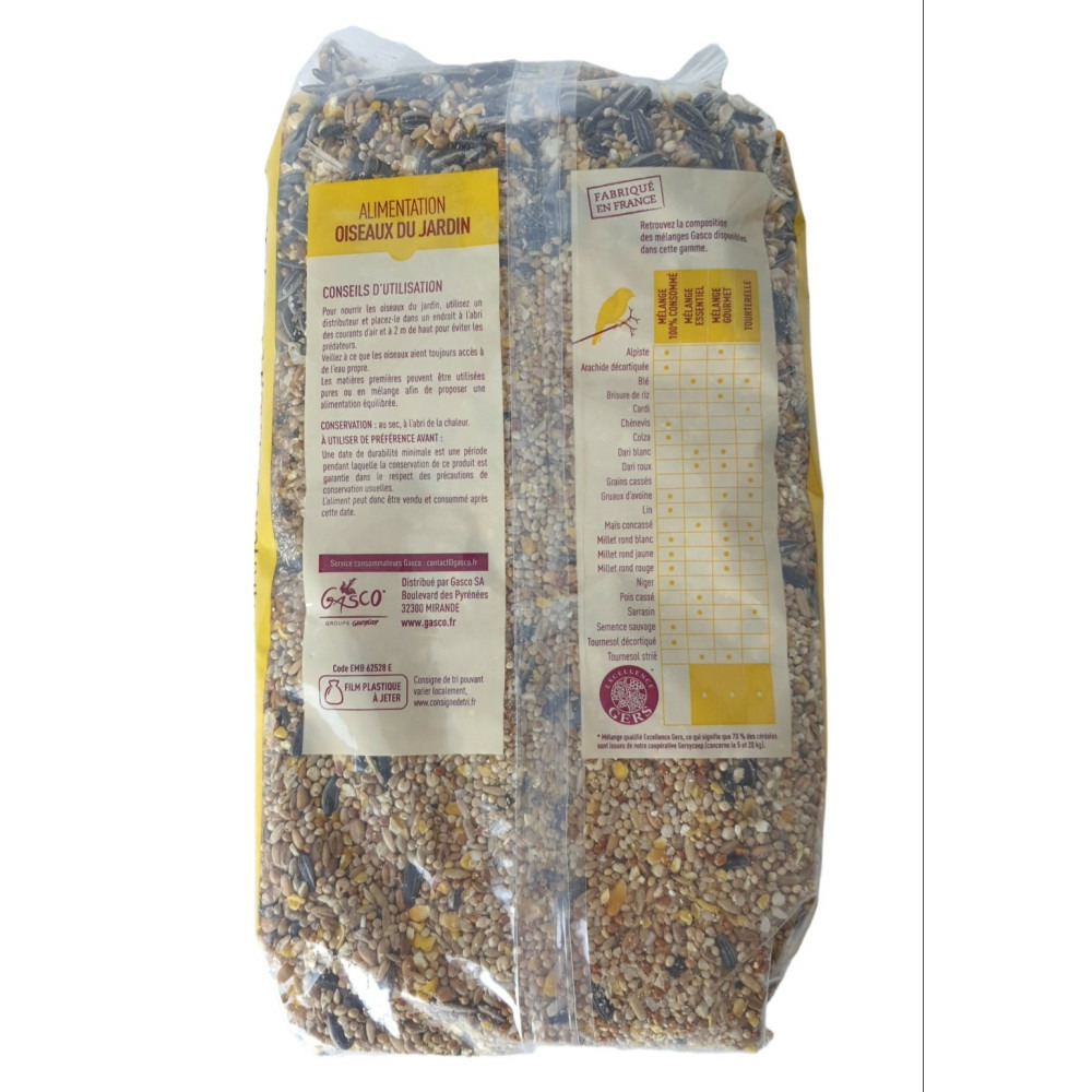 Graines mélange gourmet 1 kg pour oiseaux