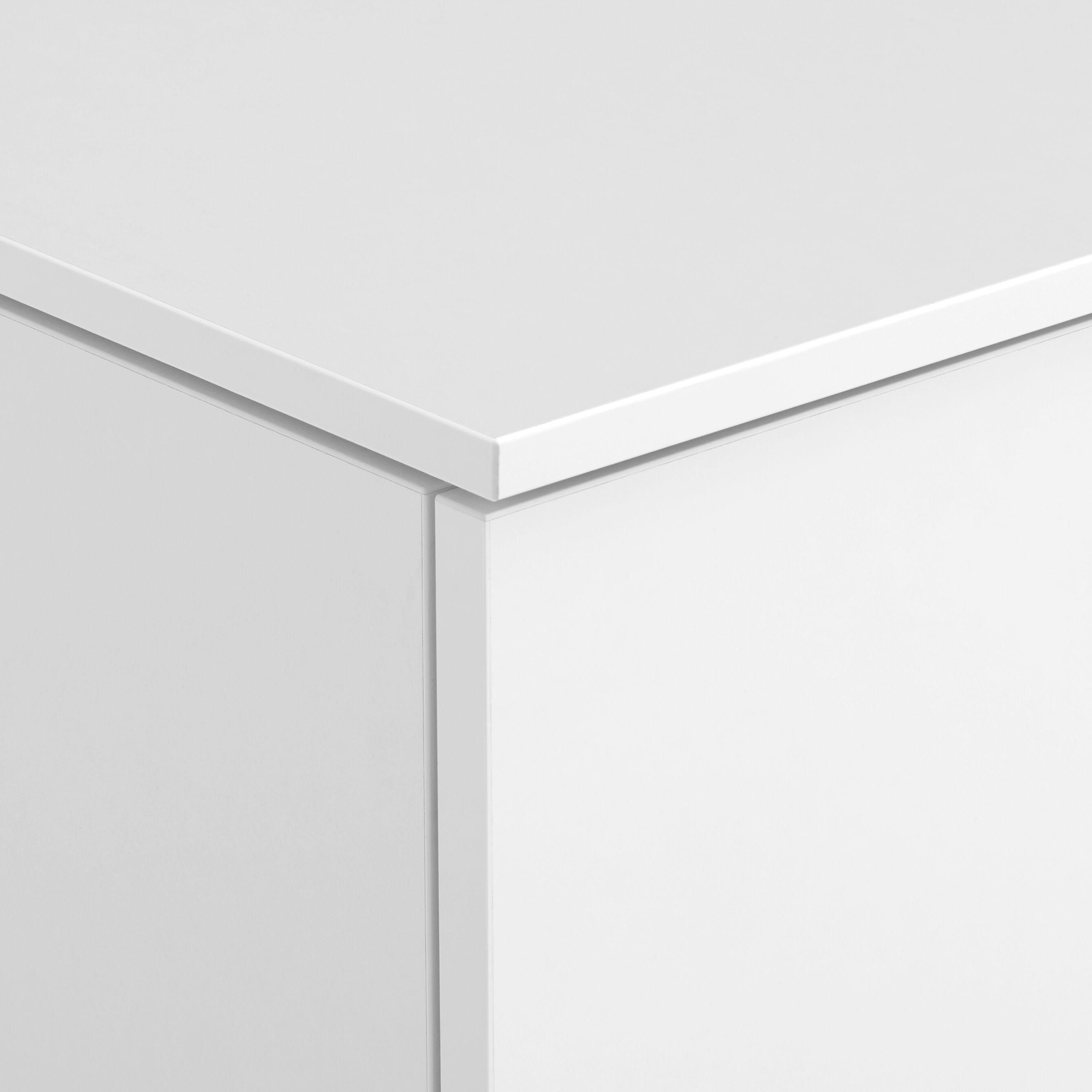 MODUL Kommode - Weiss / B: 90.0 cm x T: 43.0 cm x H: 98.0 cm