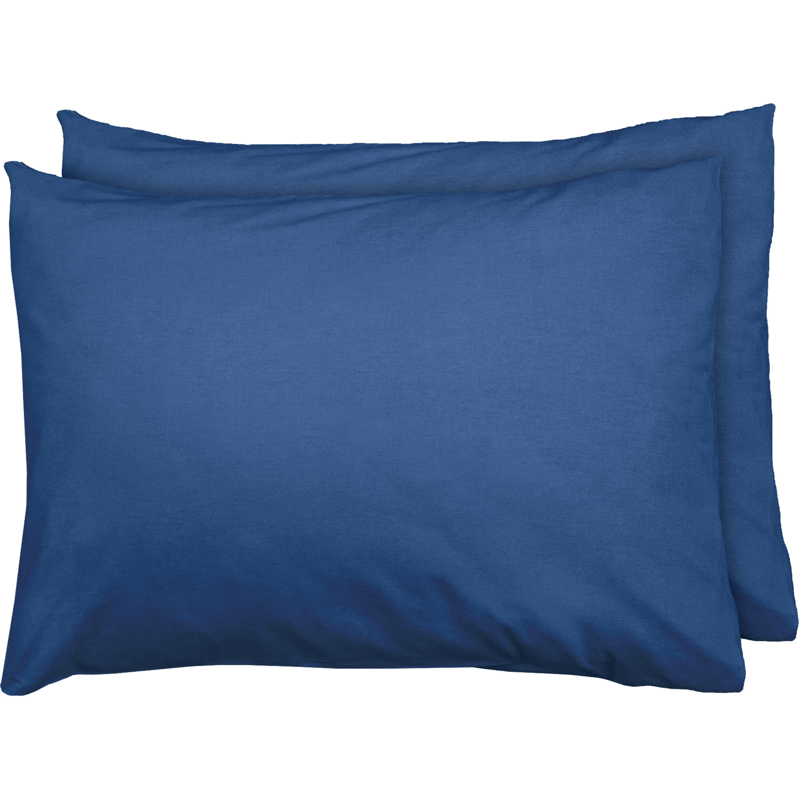 Bettwäsche Renforcé unifarbig Kissenbezug 50x70cm 2er Pack, orange