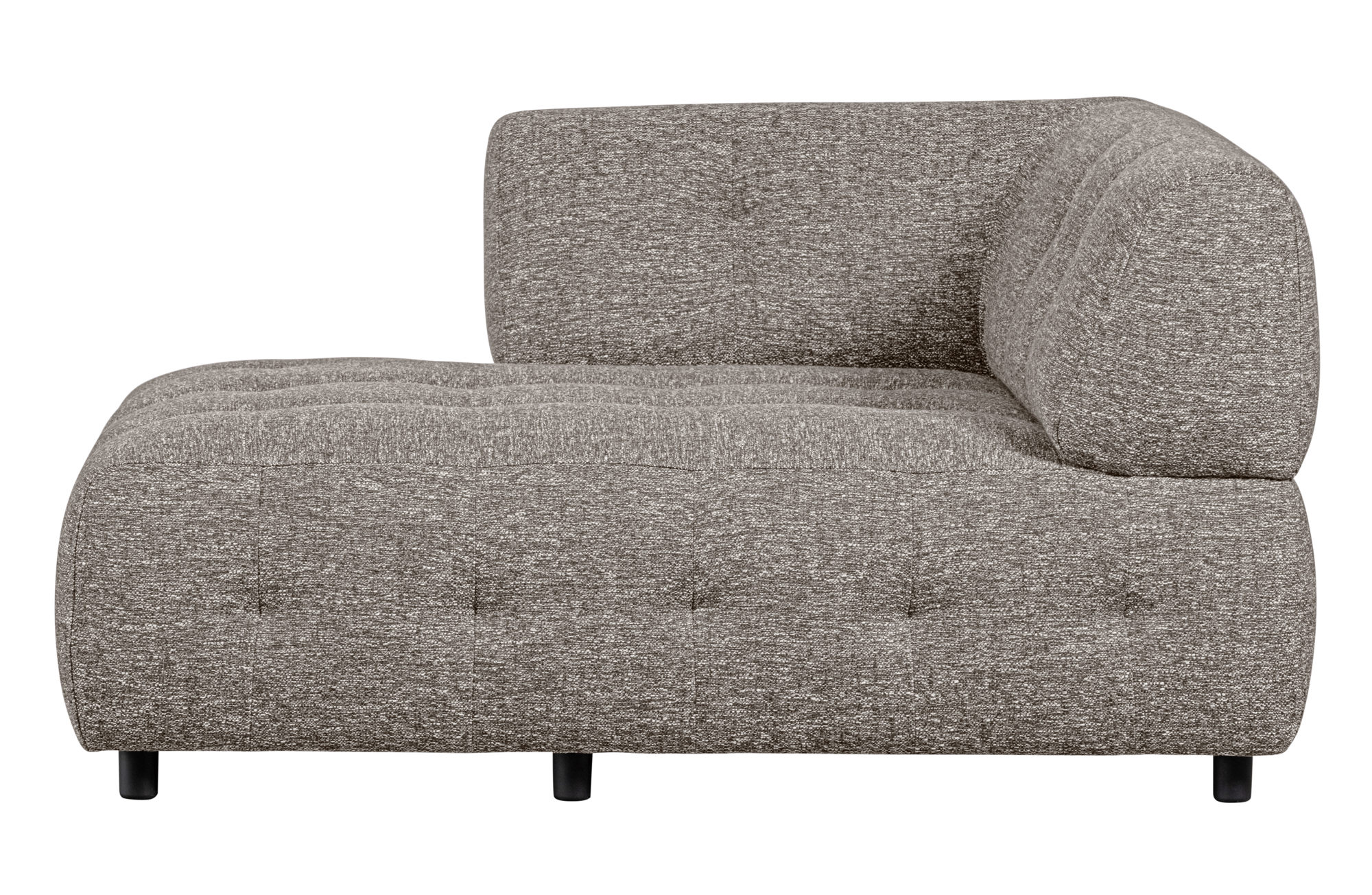 WOOOD 1,5-zits chaise longue met arm links Louis- Melange Louis 1,5-zits chaise longue met arm links Melange - Coffee