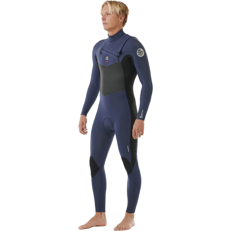Combinaison rip curl dawn patrol 5-3 frontzip bleu