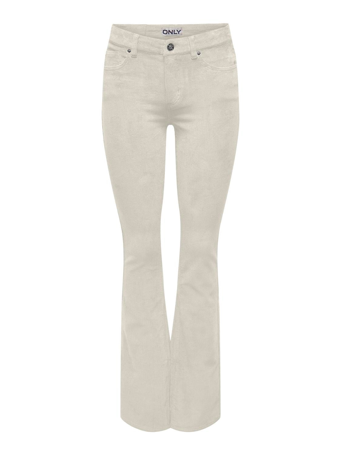ONLMARY-GLOBAL Mittlere Taille Ausgestellt Hose Pumice Stone