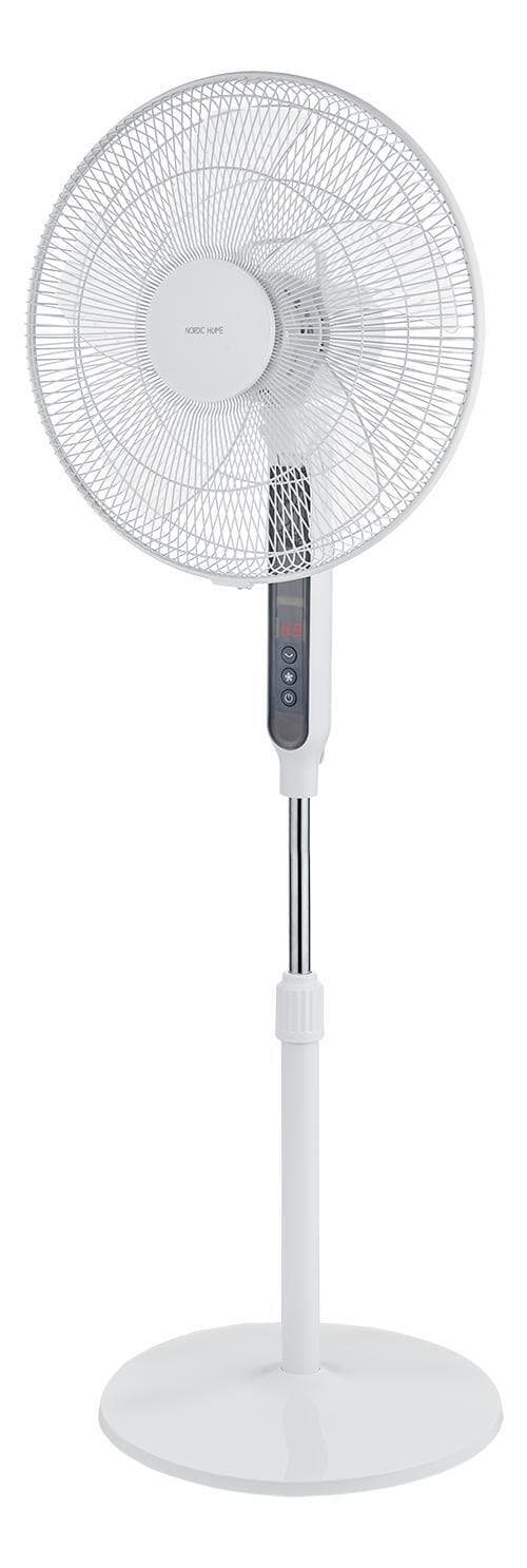 Nordic Home Floor blæser med fjernbetjening, 40 cm, lavt støjniveau, timer sjov