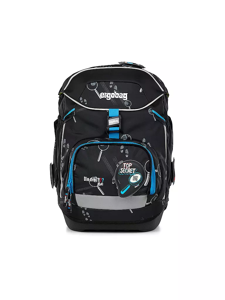 ERGOBAG Schultasche Set 6tlg Pack Drei Fragezeichen schwarz