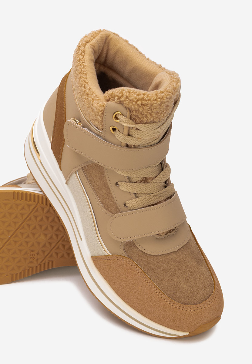 Baskets montantes kaki Velaris