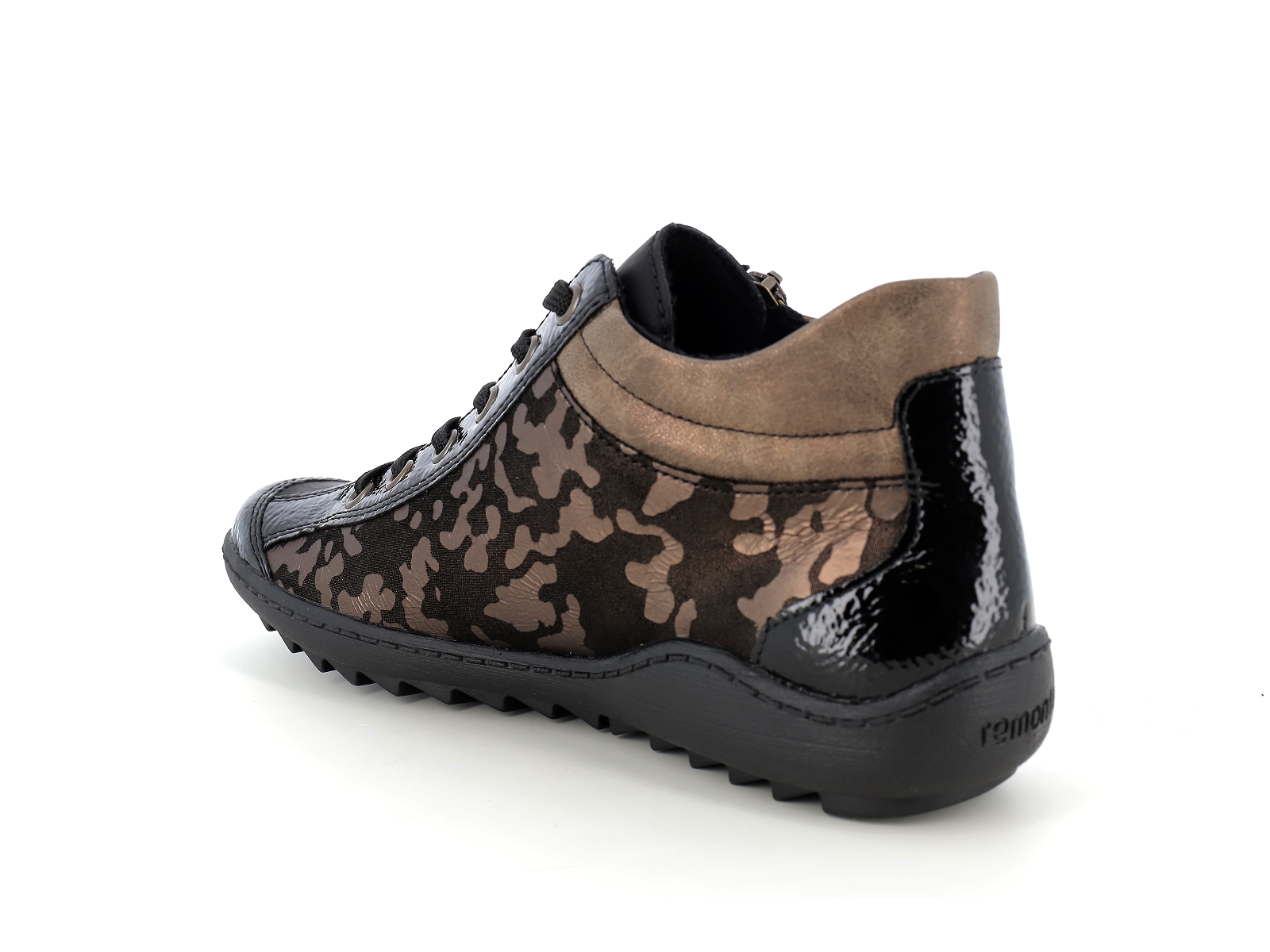 Remonte-R1462 Matières combinées Noir Bronze