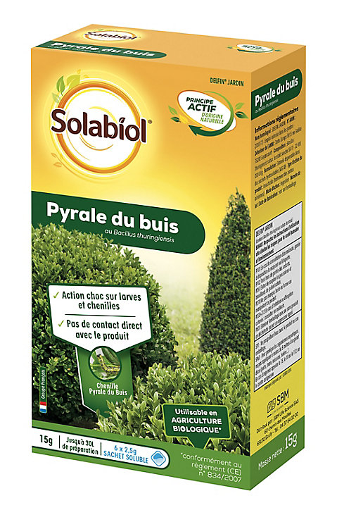 Insecticide pyrale du buis SOLABIOL 6 x 2,5g