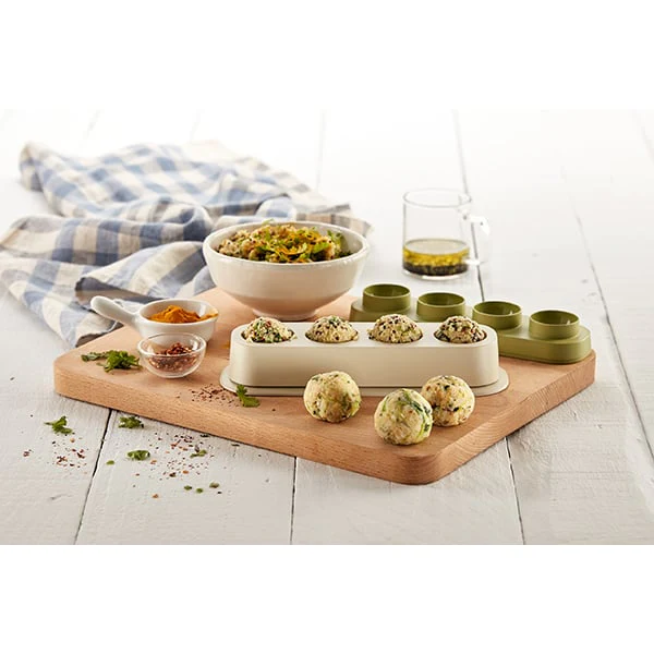 Set Veggie Balls et Cup avec Veggie Sausage Lekue