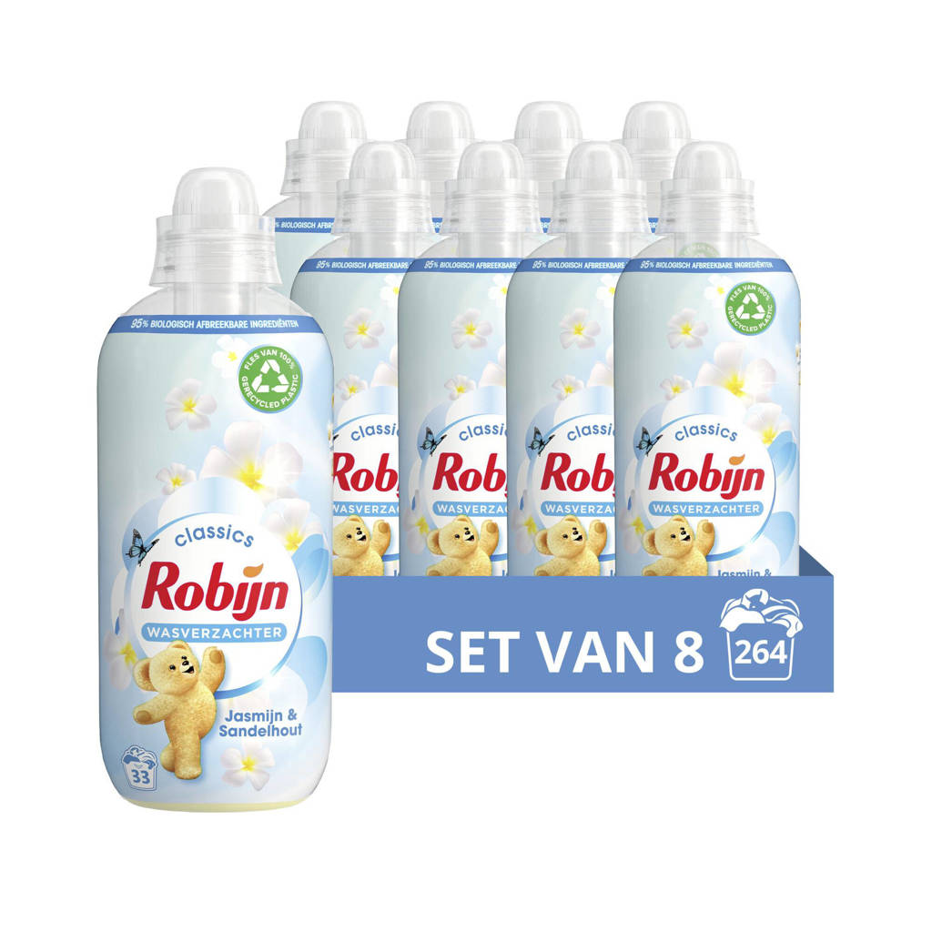 wasverzachter Jasmijn & Sandelhout - 8 x 33 wasbeurten - 264 wasbeurten