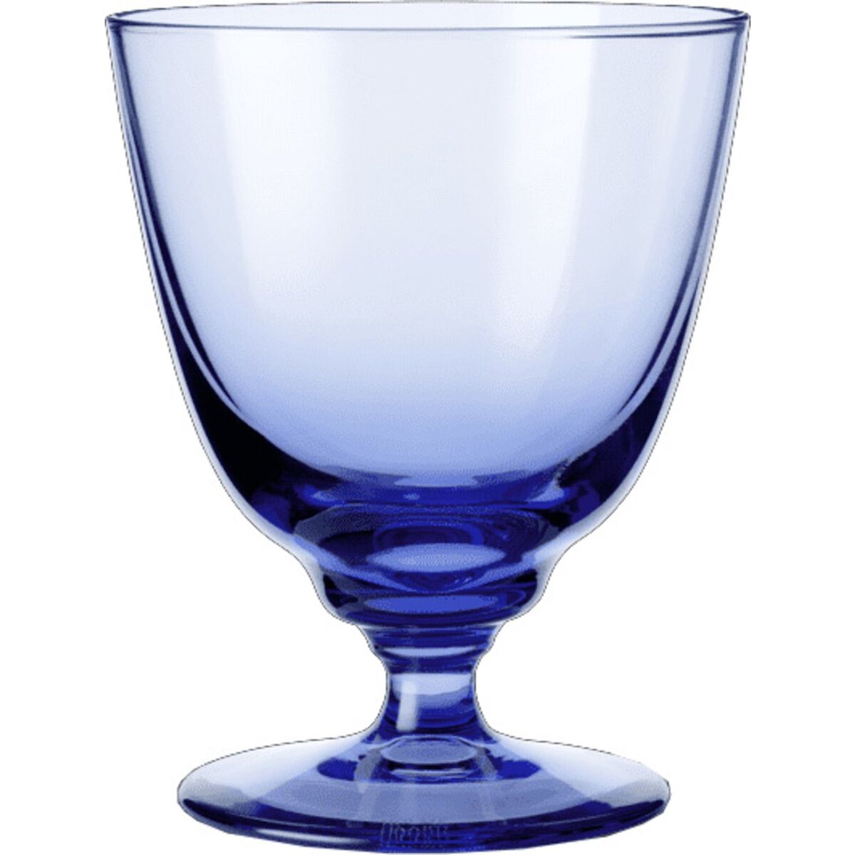 Flow glass på fot 35 cl, mørkeblått