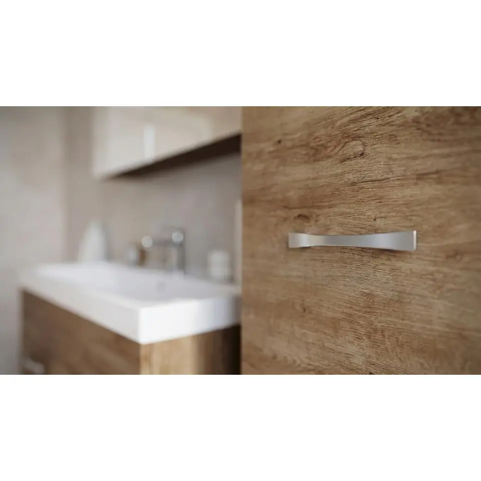 Badplaats Badkamermeubel Set Paso 80 x 40 cm - Bruin Eiken - Badmeubel met