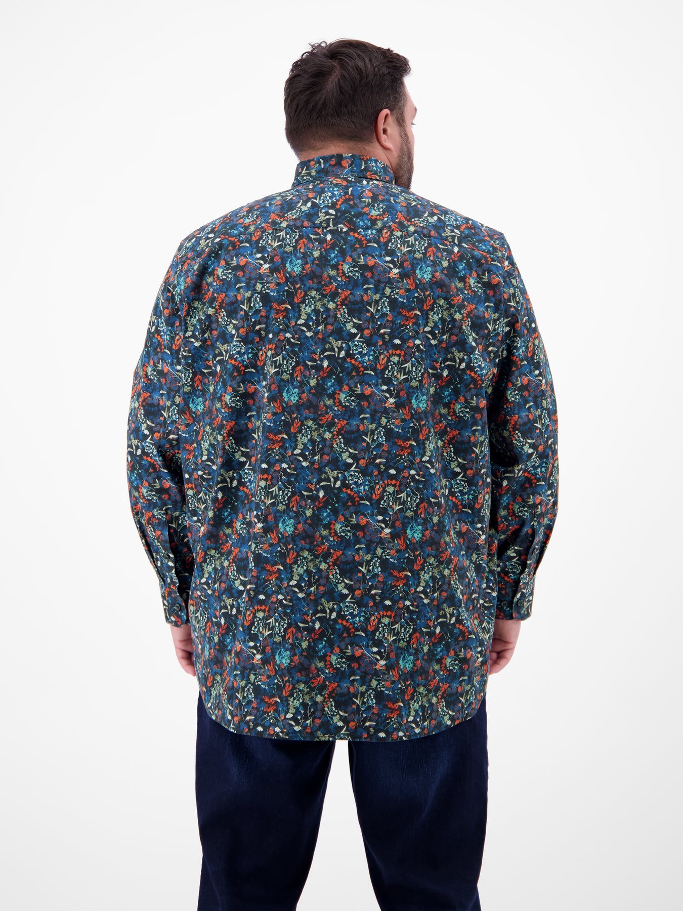 Langarmhemd mit Button-down-Kragen