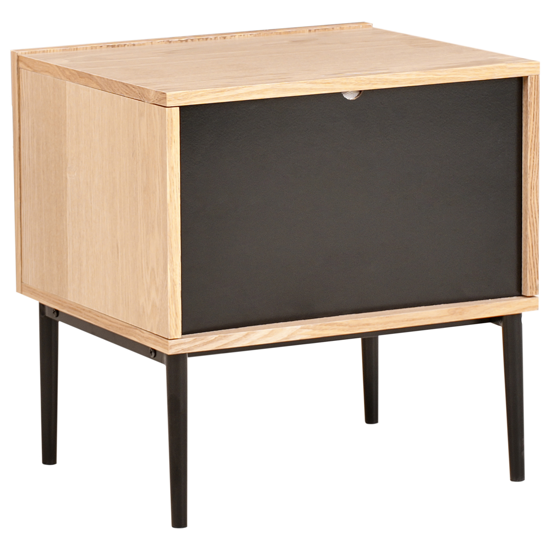 Beliani - BLYTHE - Nachtkastje - Lichthout - MDF