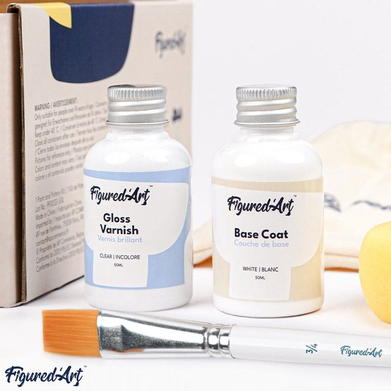 Figured'Art - Pottenbak Set - Wit - 2 KG Zelfhardende Klei - Inclusief Gereedschappen