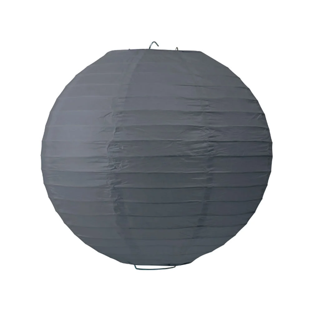 Lanterne chinoise en papier gris