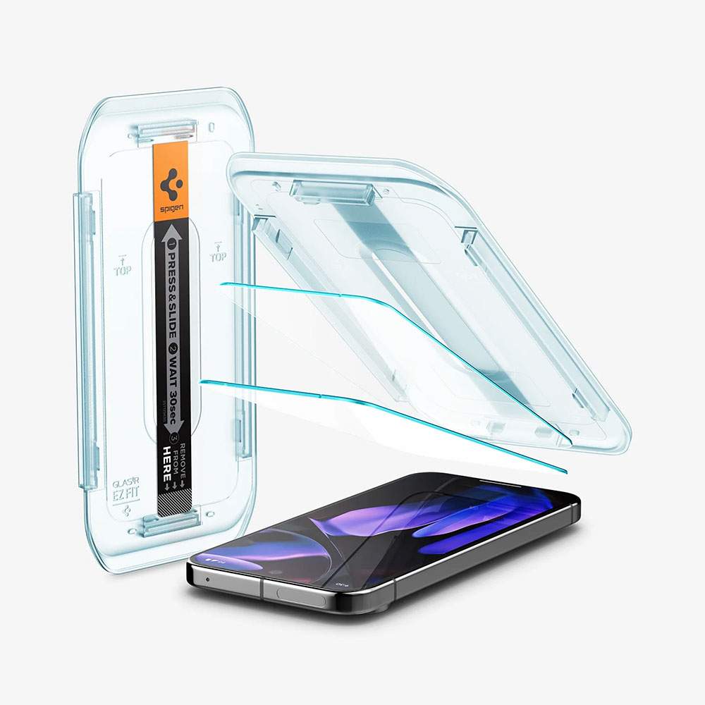 (2er Set) Google Pixel 9 / Pixel 9 Pro Glas Tr EZ Fit Panzer Glas Case Friendly   Montagerahmen (AGL08442)