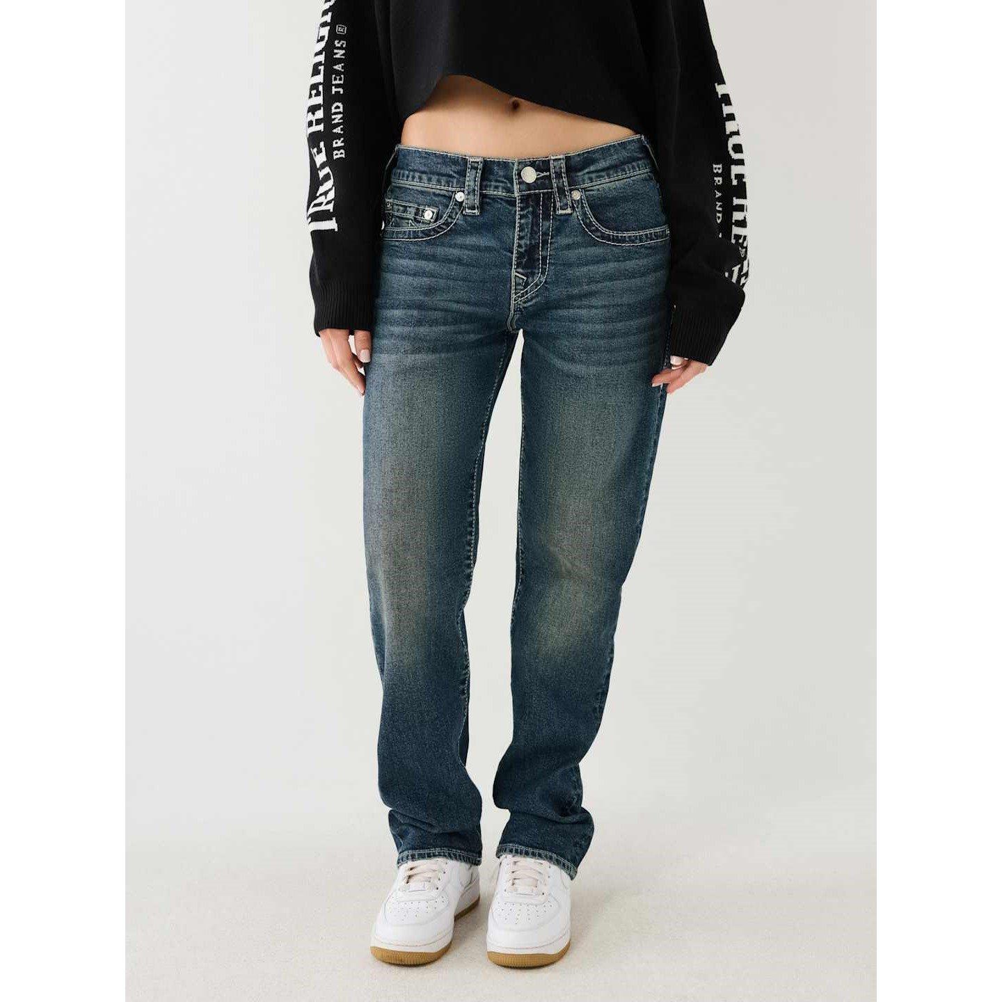 True Religion TR Washed Relaxed Jeans Womens
