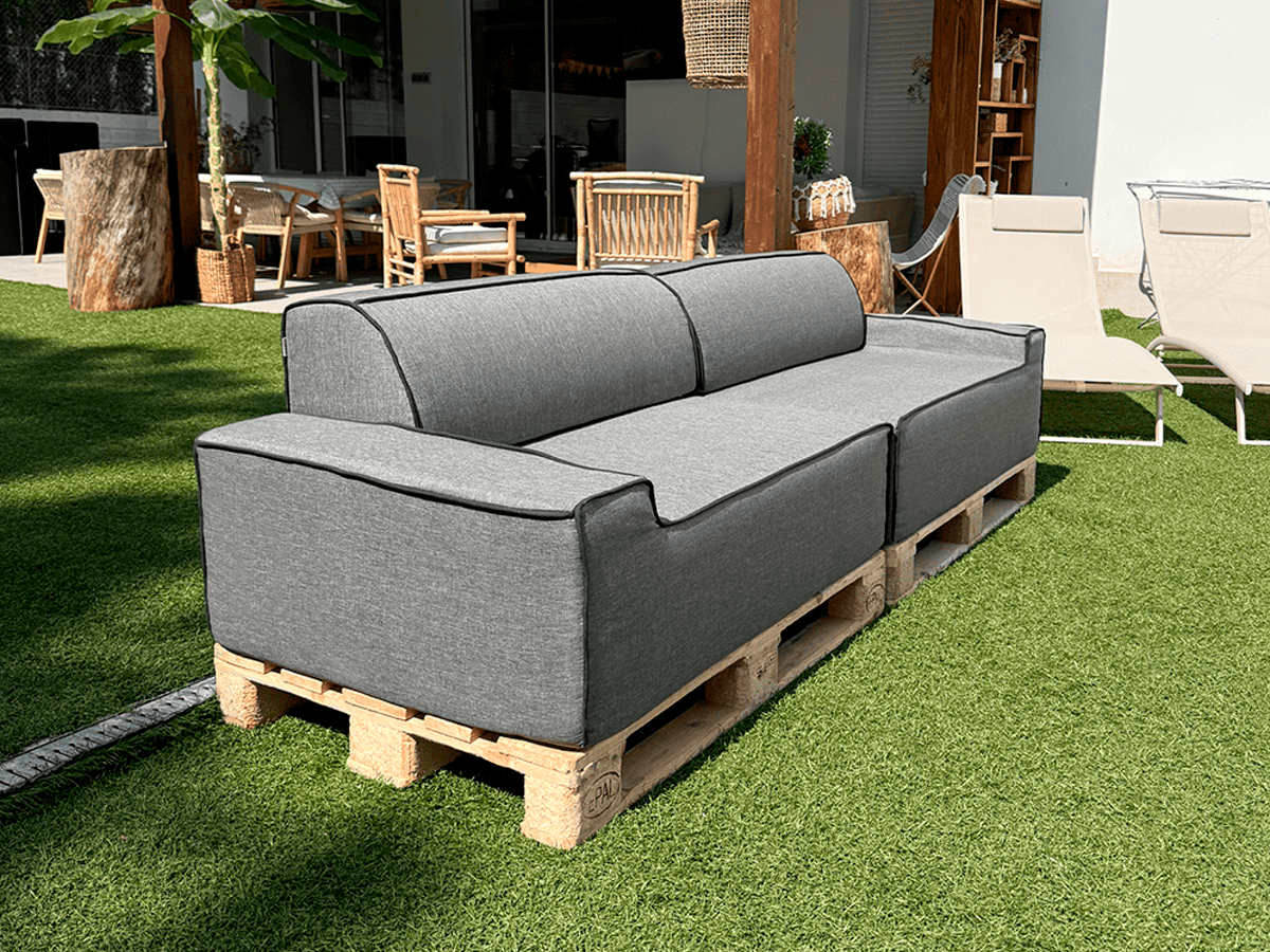 ARKO Dubbele Modulaire Bank - 240x80cm Grijs
